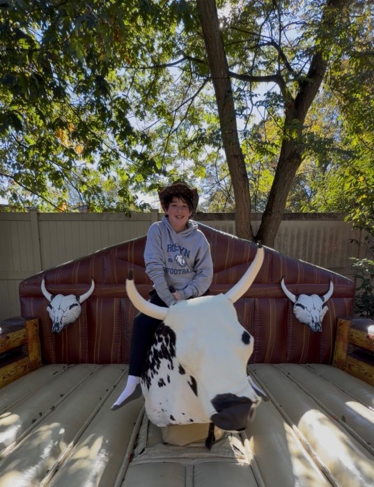 New this year was a mechanical bull ride for families to enjoy.
