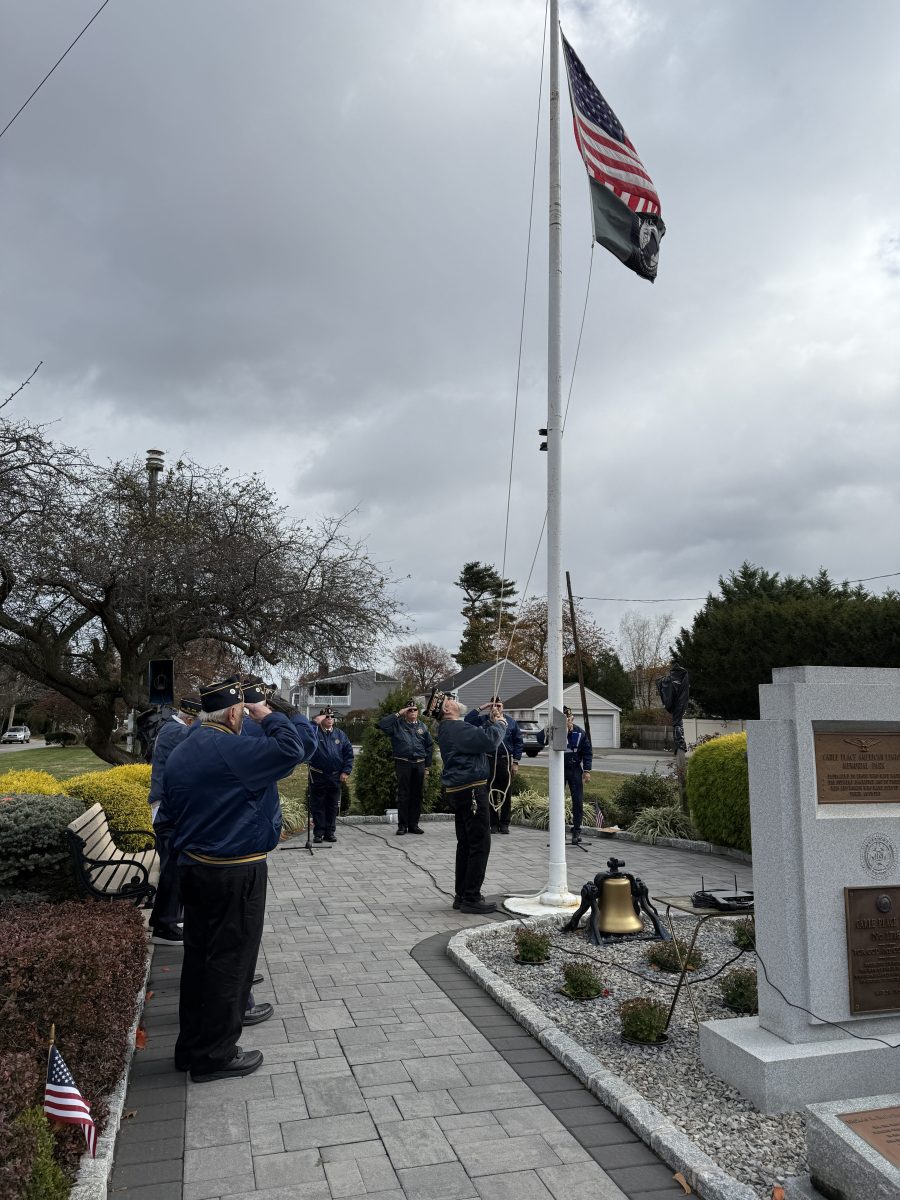 The Carle Place American Legion hosted a Veterans Day service attended by dozens of local residents.