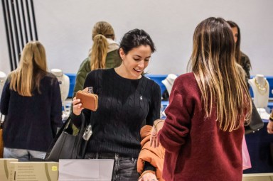 Shoppers visited Sid Jacobson JCC's Sip + Shop Holiday Boutique, where every purchase supports Sid Jacobson JCC’s Early Childhood Center.