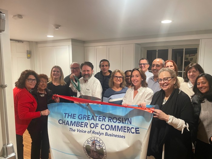 The Bryant Library held a ribbon cutting for their renovated kitchenette and ADA compliant bathroom.