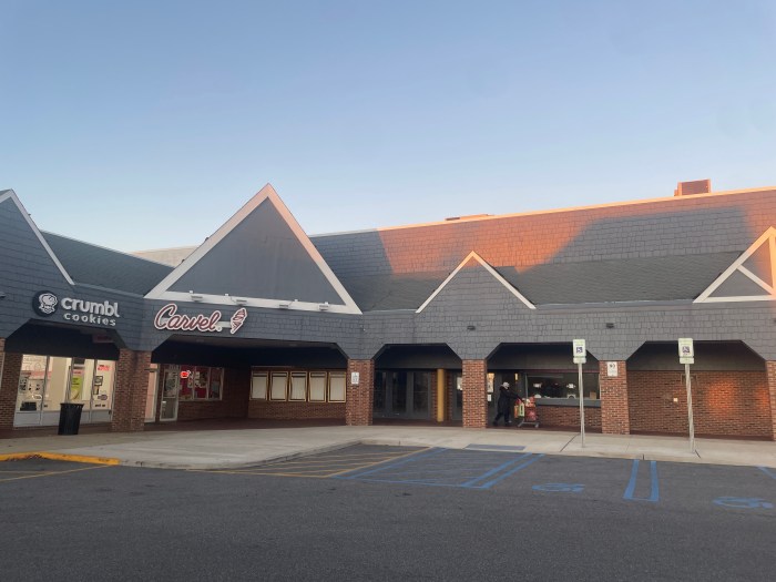 The long-vacant Soundview Cinemas in Port Washington, soon to be transformed into a new Training Station fitness center.