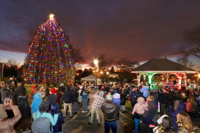 Hundreds of residents are expected to attend the tree lighting ceremony, a representative of the town said. 