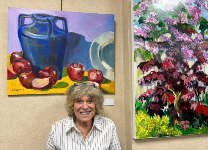 Artist Jackie Becker calls herself a "colorist," and said she is inspired by the German Expressionists.