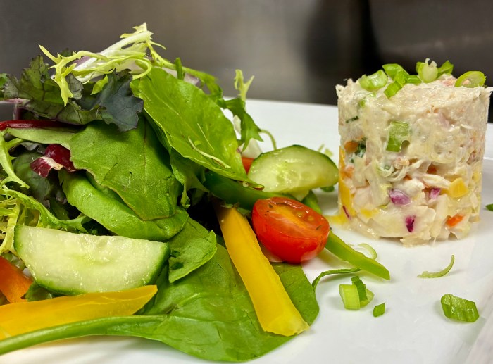 A meal prepared at The Sinclair.