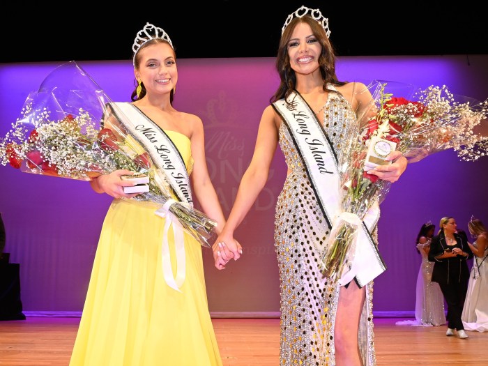 Miss Long Island Teen 2026 Shyla Silva and Miss Long Island 2026 Geanna Koulouris.