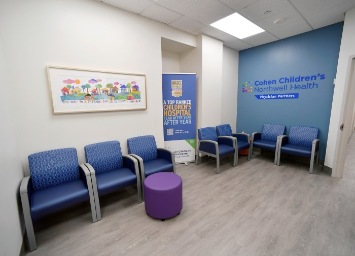 The interior of the new Old Country Road office in Plainview.