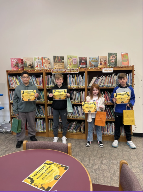The winners of this year’s Literacy-o-Lantern contest at the Rushmore Avenue School.