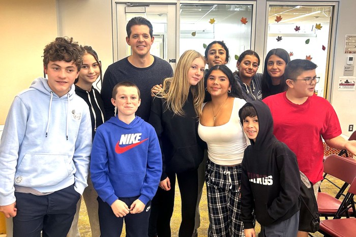 Students from North Shore Central School District during Red Ribbon Week.