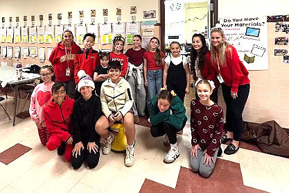 North Shore Central School District students participated in Red Ribbon Week activities, creating puzzle pieces to reflect healthy ways to stay drug-free.