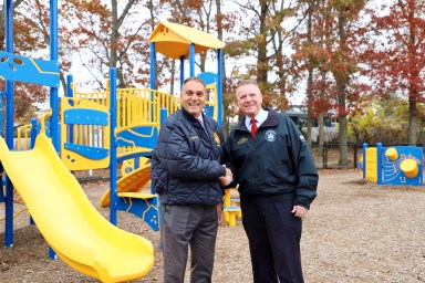 A new inclusive playground was built in Haypath Park in Plainview.