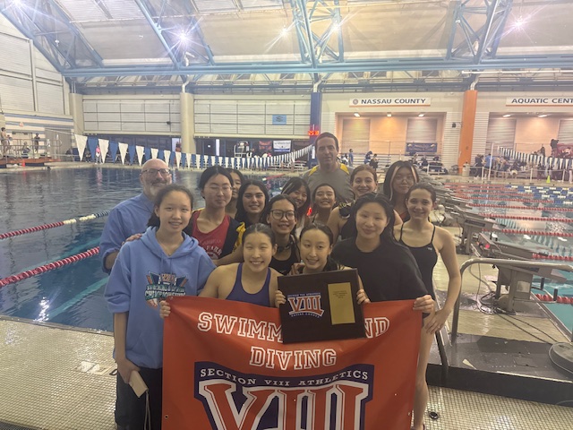 The Jericho Varsity Girls Swimming team claimed its first Nassau County championship in program history.