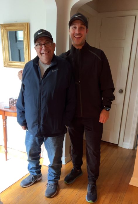 Joe Spagna and his son.