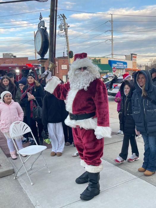 Santa partook in the holiday festivities.