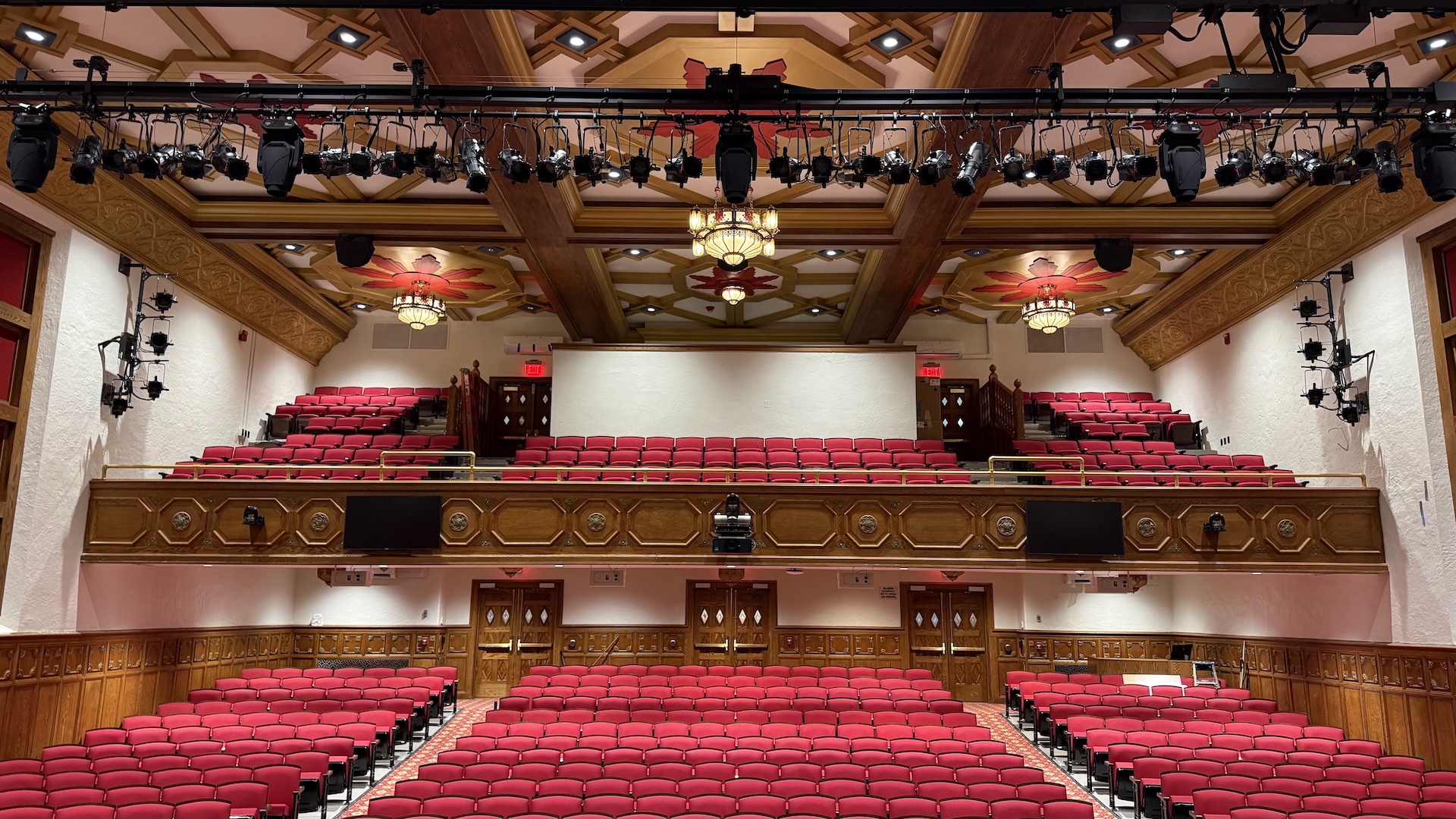 2 View from the stage of the newly renovated Manhasset Secondary School Auditorium