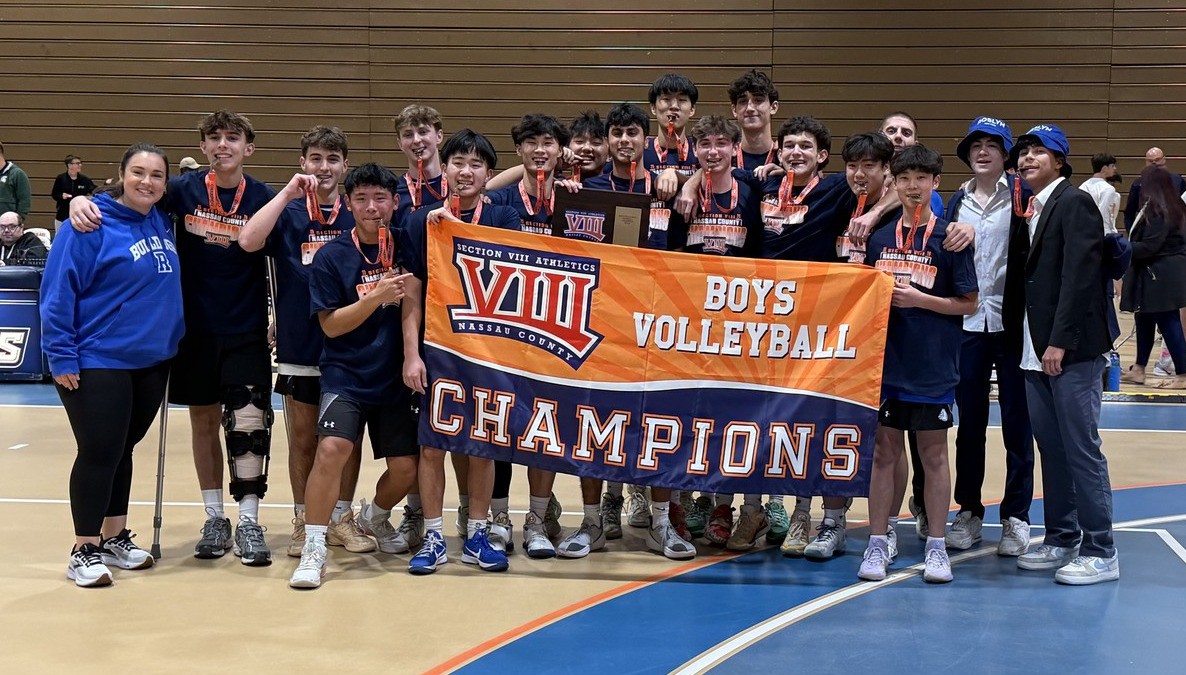 The Roslyn Varsity Boys Volleyball team defeated New Hyde Park in the Nassau County Division II Championship game.