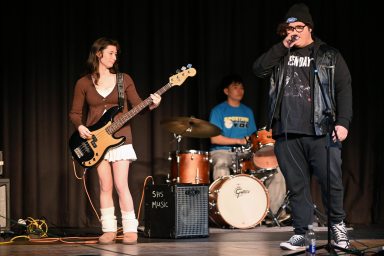Paul D. Schreiber High School students and faculty performed in the annual Tri-M Student & Faculty Talent Show.