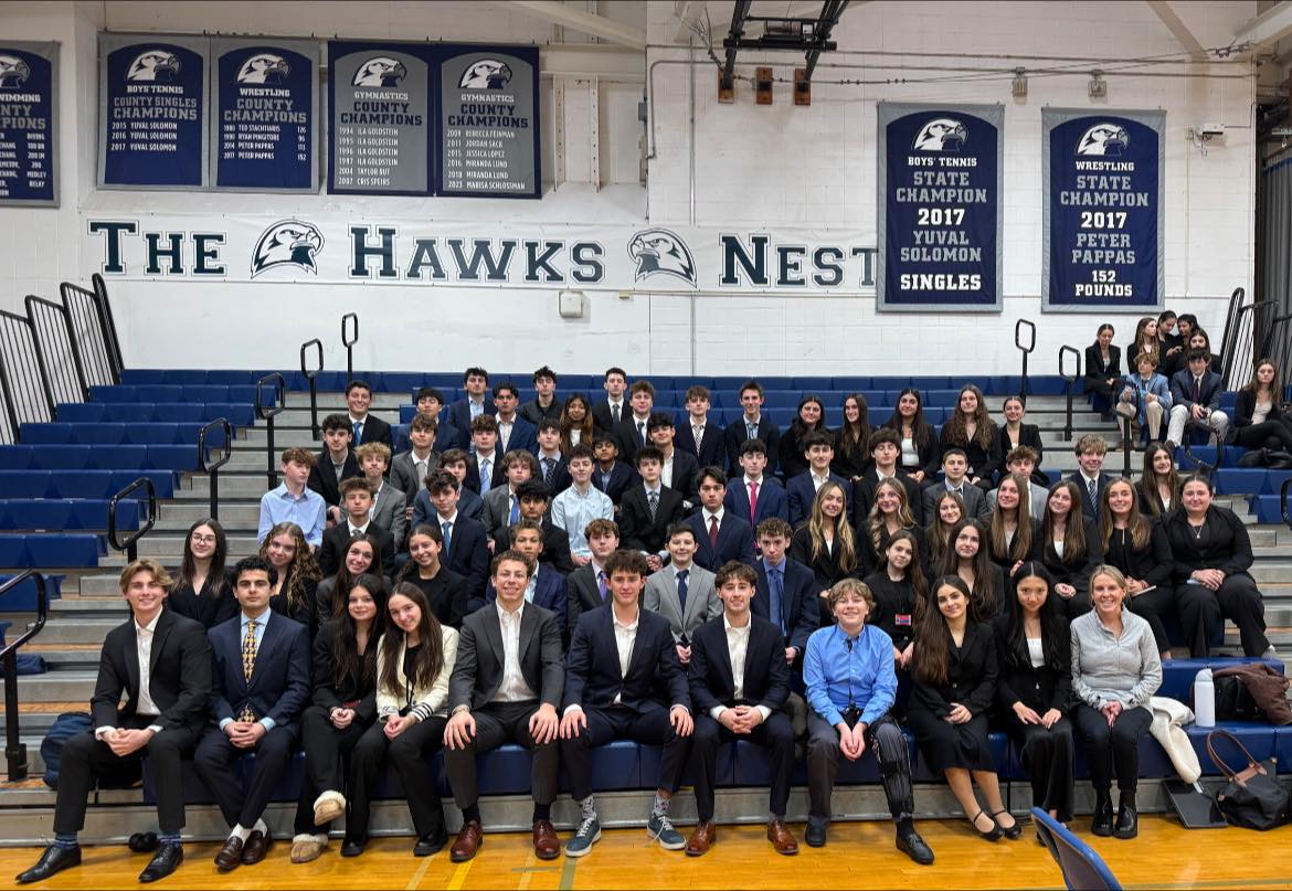 Paul D. Schreiber High School DECA chapter students.