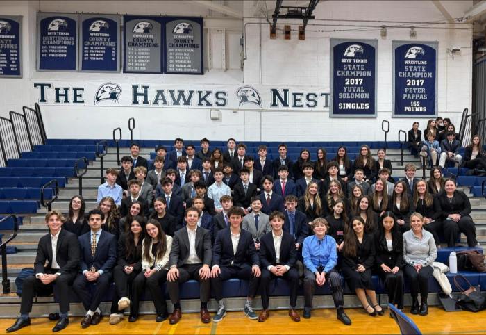 Paul D. Schreiber High School DECA chapter students.