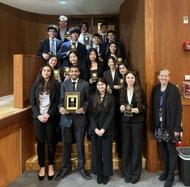 The Roslyn High School Mock Trial Team.