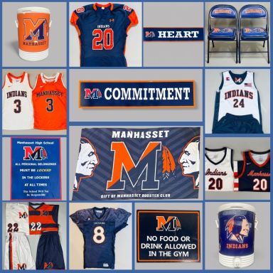 Manhasset Indians themed items that were up for auction on Culper's Online Auction & Estate Sales.