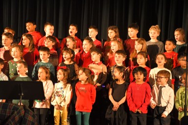 The Cherry Lane first graders performed during the concert.
