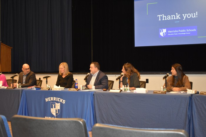 The Board of Education and district administration heard public comment on class size, vaping