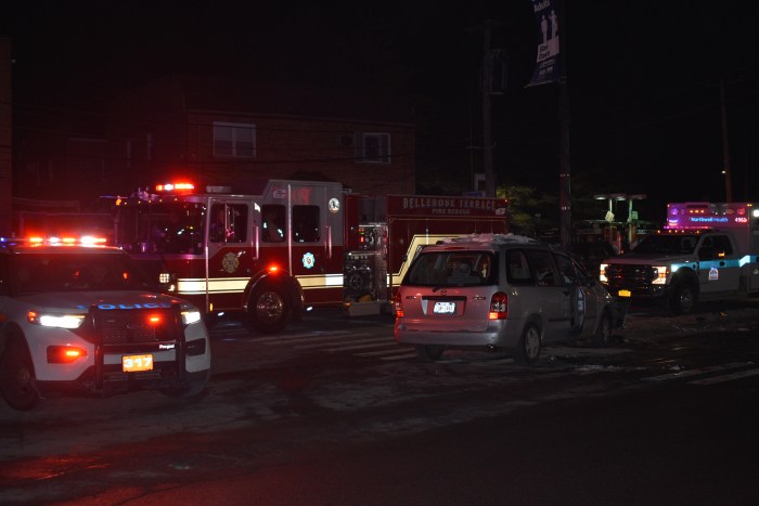 Multiple departments from both New York City and Nassau County responded