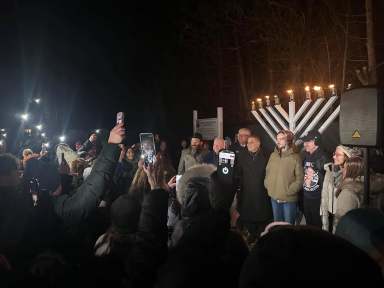 The menorah lighting at the MiYaD Chabad concluded Hanukkah for 2025.