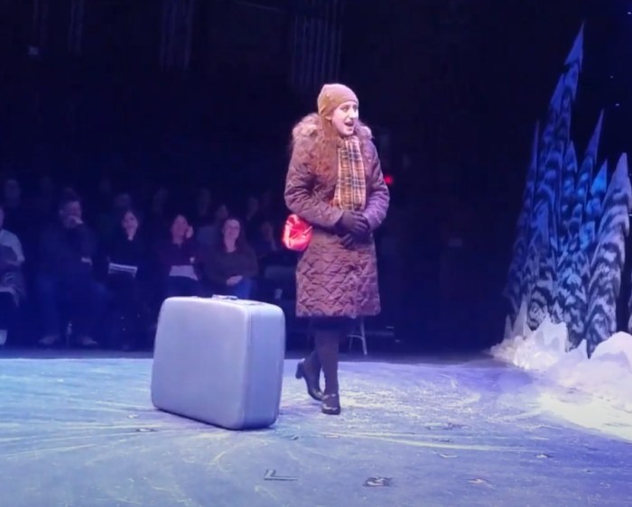 Melamed during a school production.