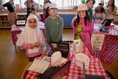 Garden City Park School fifth graders hosted a Trattoria GCP restaurant event to culminate their decimal math unit.