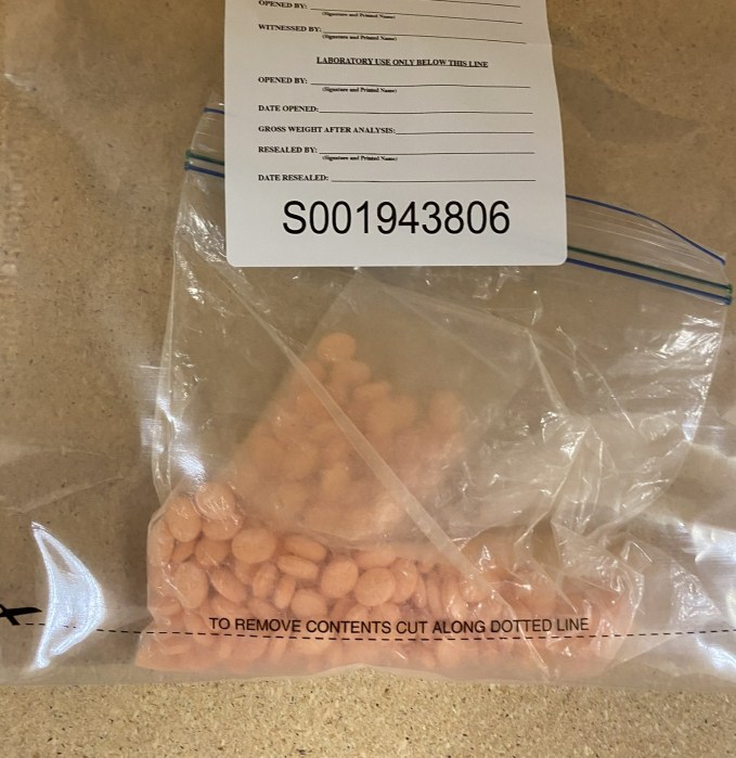A bag of drugs located at Gianatiempo's home.