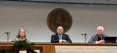 The Massapequa Park Village board listened to residents' concerns about speeding on Voilet Street and approved the site plan for a new Wonder.