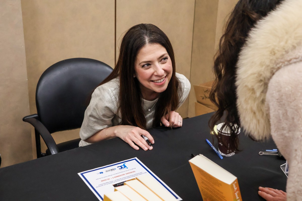 Author and Flower Hill resident Amy Blumenfeld discussed her new book, "Such Good People," at Sid Jacobson JCC.