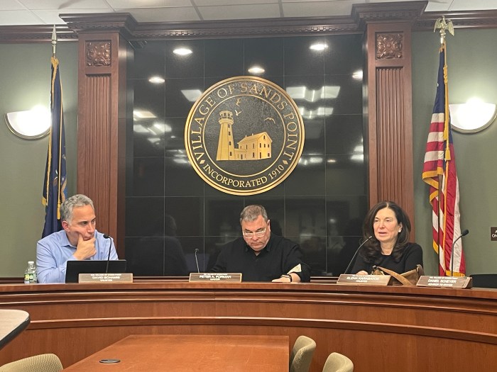 The Sands Point Board of Trustees approved a resolution that eliminates permit fees for some home projects.