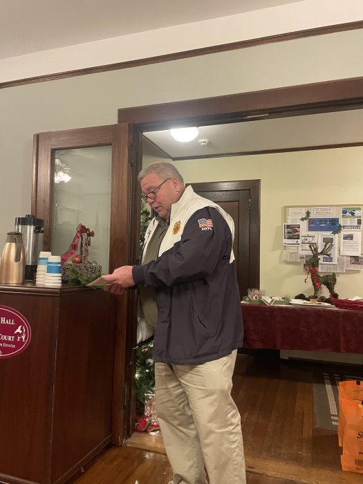 Port Washington Fire Department representative Christopher Bollerman.