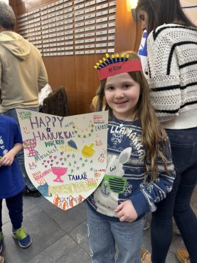 Children participated in arts and crafts during the celebration.