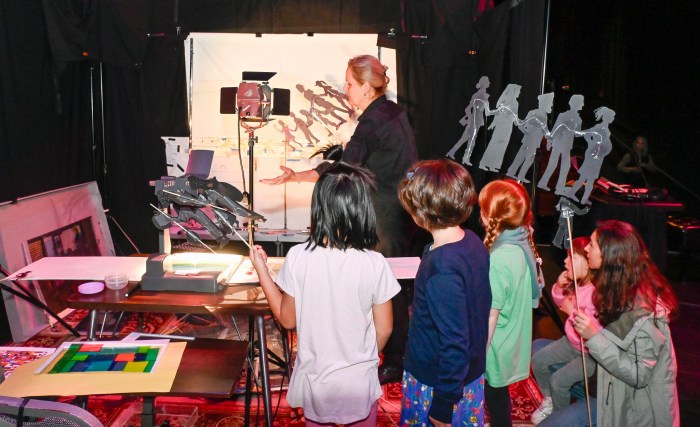 'Wrapped Presence,' a shadow puppet performance at the Charles Wang Cultural Center at SUNY Stony Brook University
