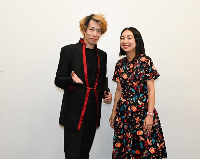 Magic Q and Jinyoung Jin, Director of Asian Art and Culture at the Charles B. Wang Center