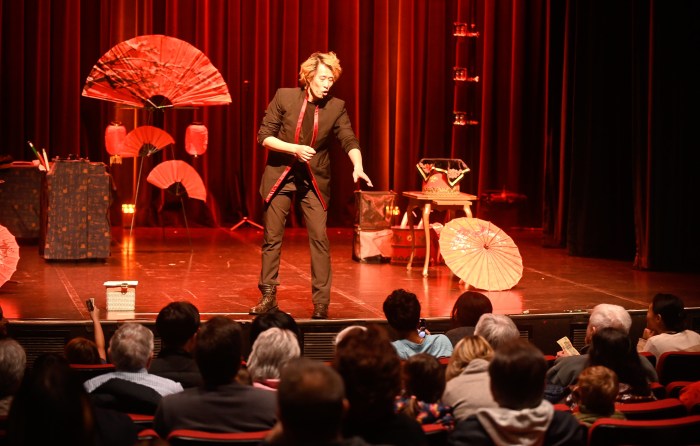 The Audience enjoying the show of Magic Q