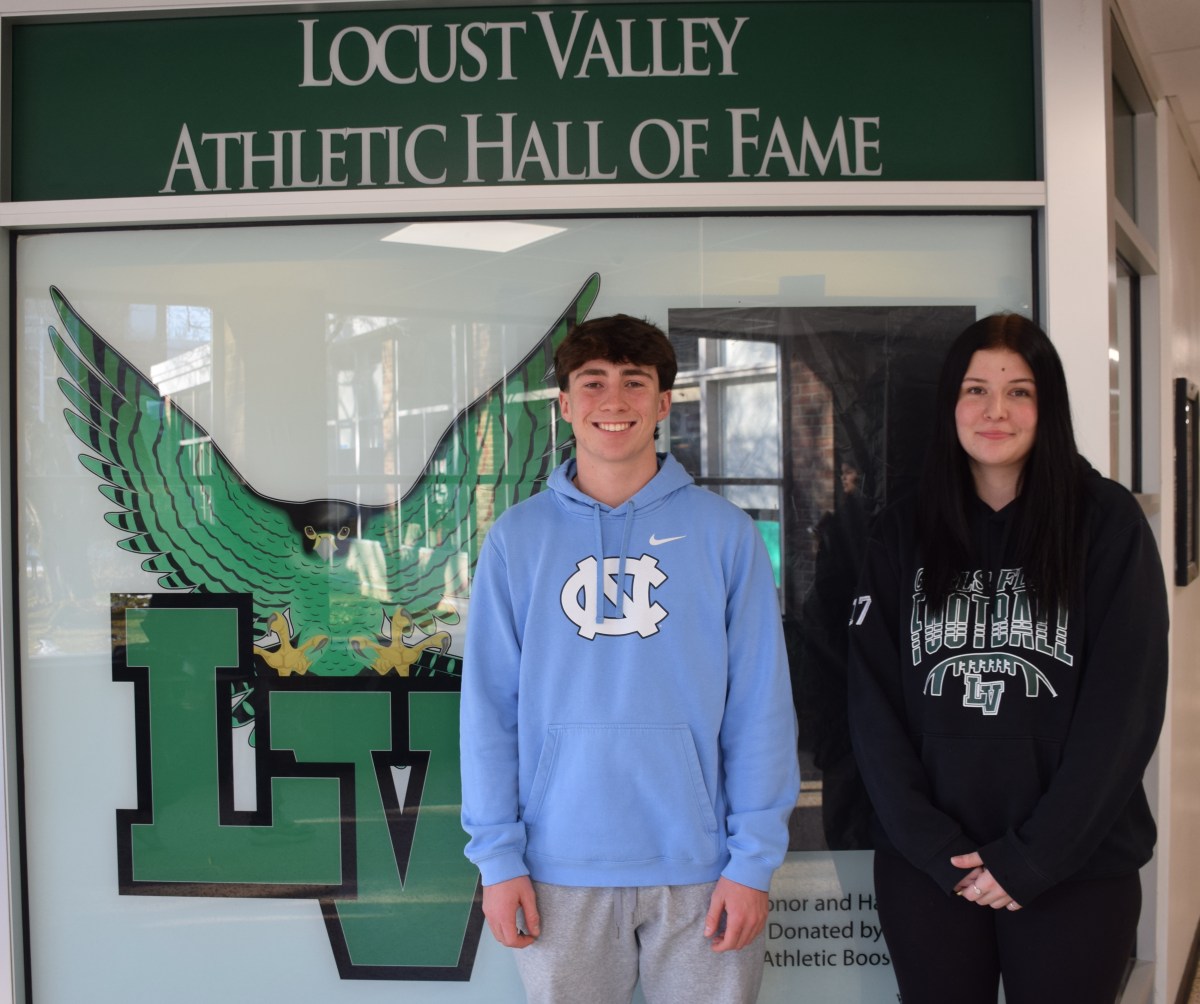 Locust Valley High School seniors Liam Baker and Sophia Georgiopoulos were named 2025-2026 Nassau County Zone Winners for their physical education performance.