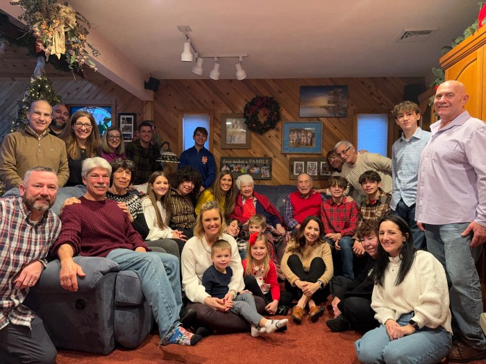 Edward Born's family, based in Hicksville, includes several kids and grandchildren.