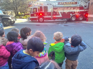 The children of the Port Washington Children’s Center had an unforgettable experience visiting the Port Washington Fire Department.