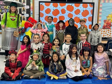 Students in second through fourth grade enjoyed a fun Halloween parade at Stokes Elementary School.