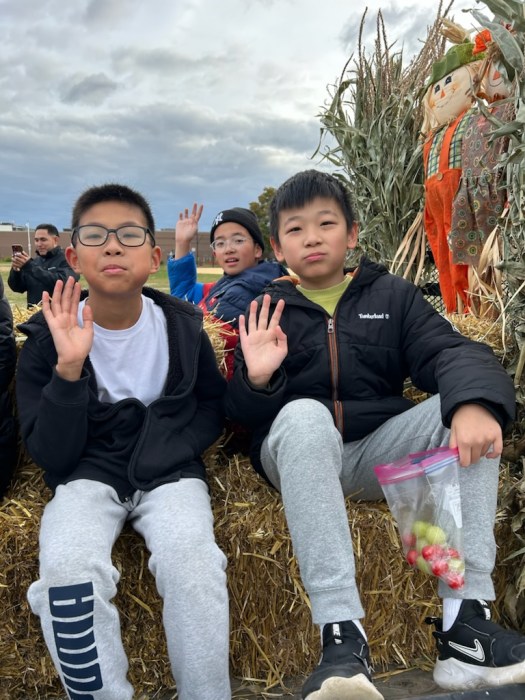 Students enjoying the ENL Fall Festival. 