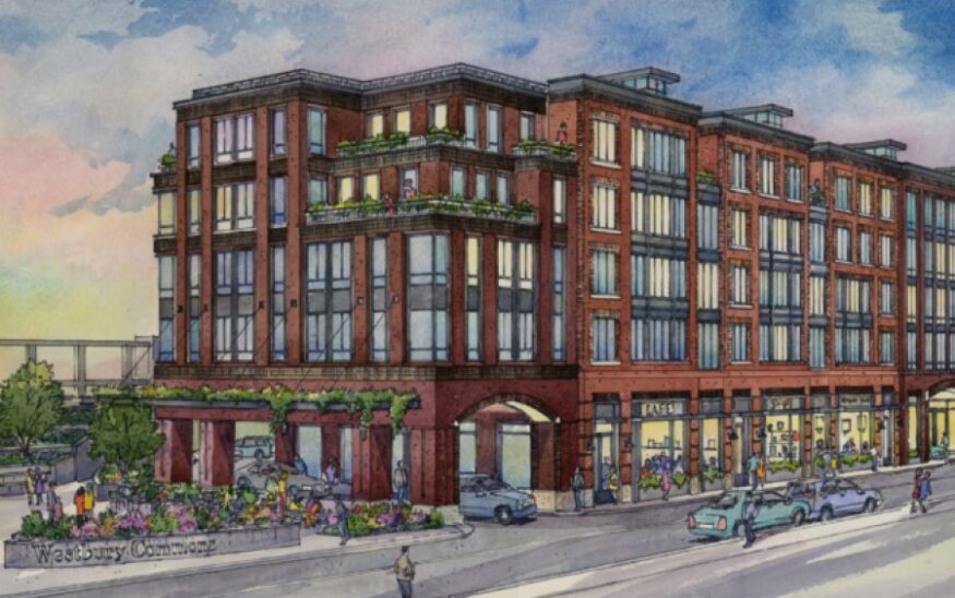 Developer planning 157-unit mixed-use development near Westbury LIRR station