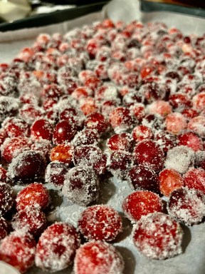 candied cranberries