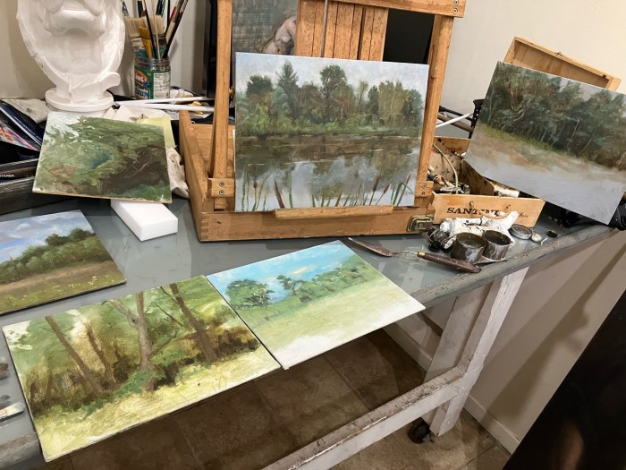 A sampling of works to be displayed by local artist Robert Zeller.