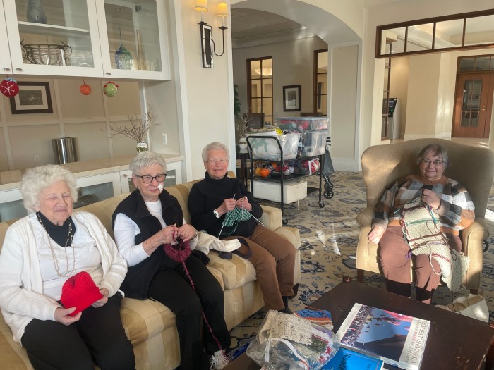 The Knit Wits meet every Wednesday at The Sinclair. 