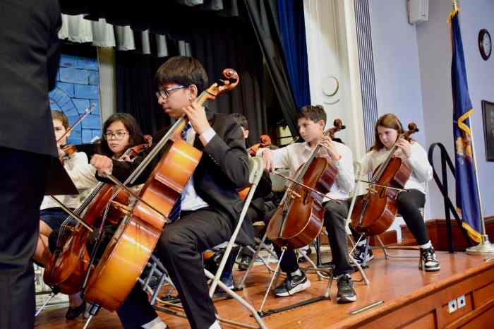 John Lewis Childs School’s fifth and sixth grade advanced orchestra performs onDec. 18.