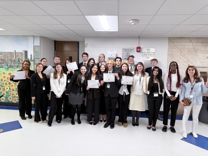 The Locust Valley High School Model UN team took home eight awards from the MetMUNC event